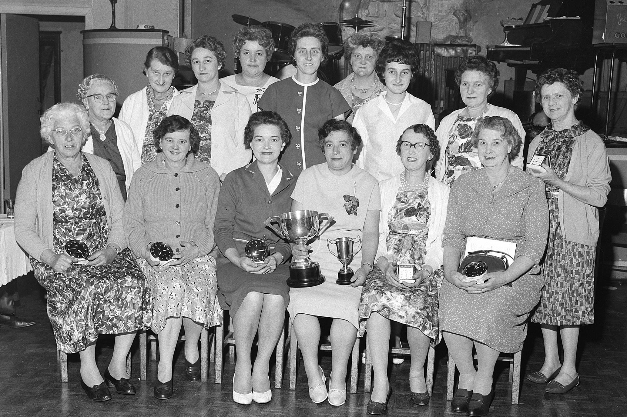 The Mansfield Hospitals Ladies Darts League Presentation in 1963