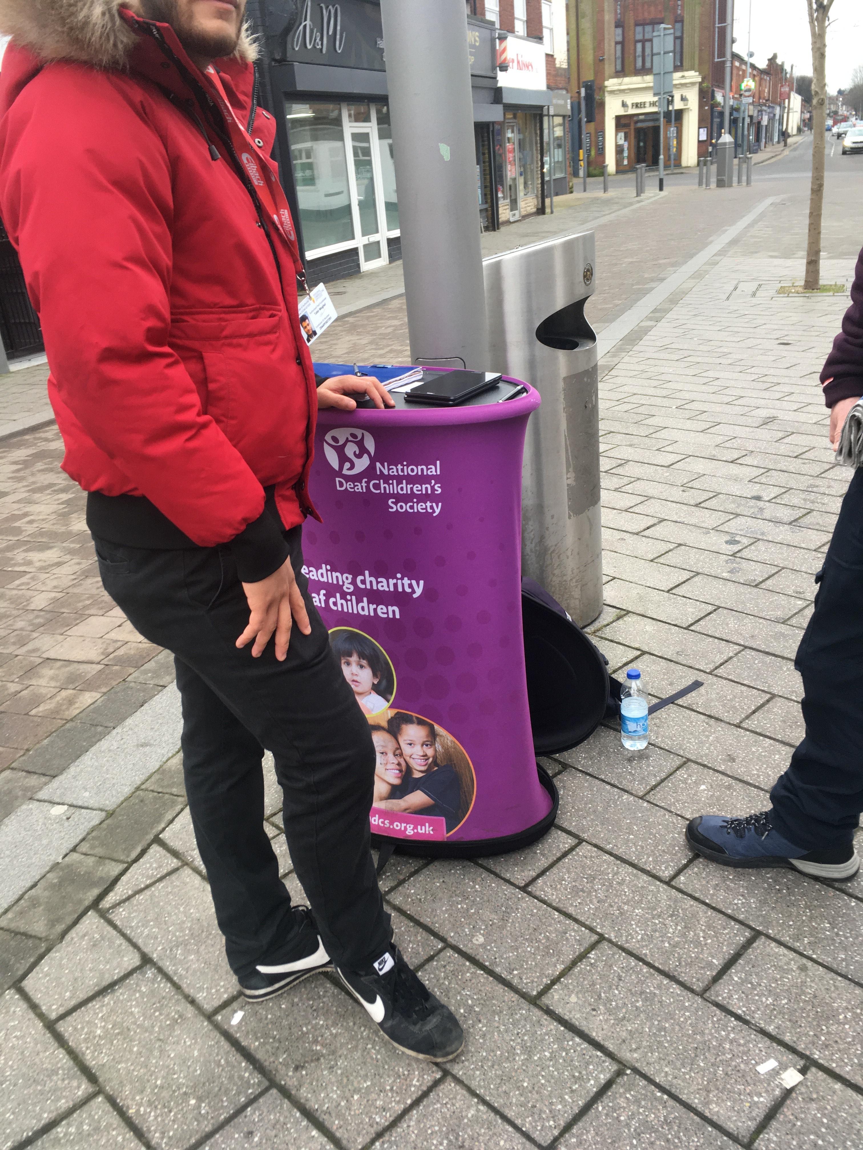 The charity worker pictured by Chad sports editor Stephen Thirkill.