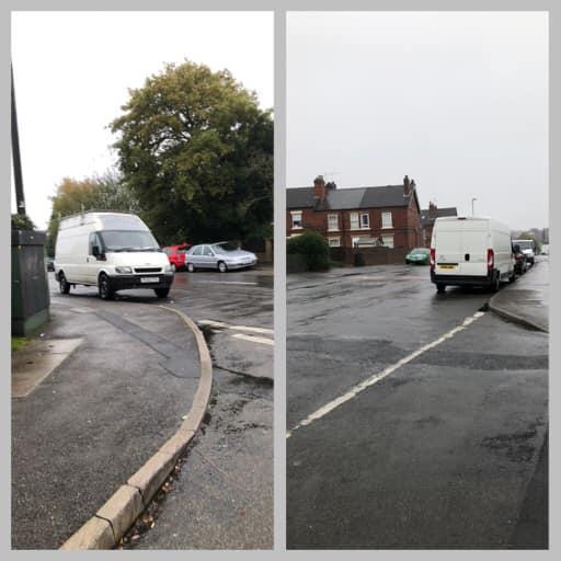 Residents in Carsic Lane say dangerous parking on the street is an "accident waiting to happen".