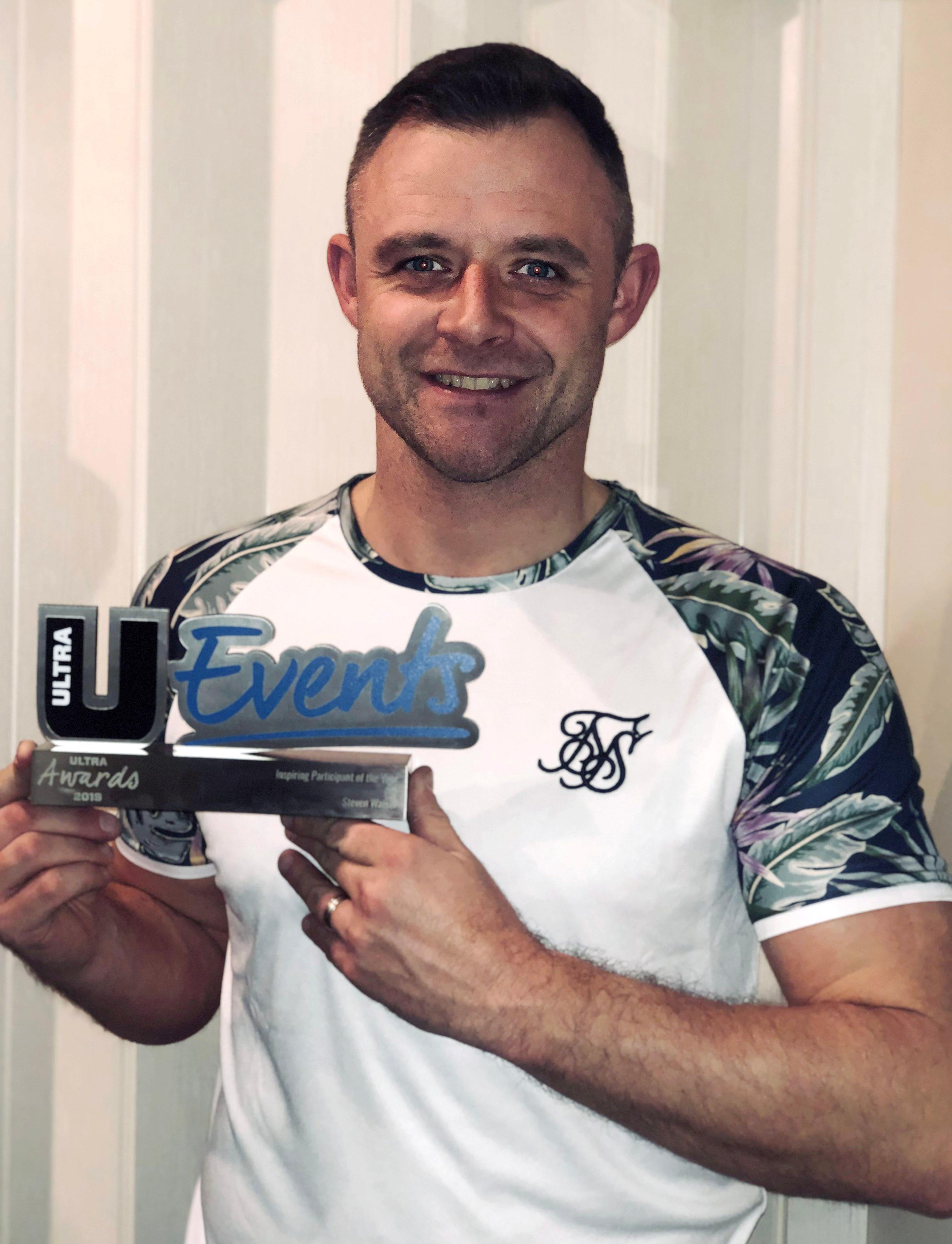 Steve Walker with his UWCB events award.