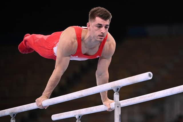 Whitlock placed third in the pommel horse standings with a score of 14.9 (Photo: Getty Images)