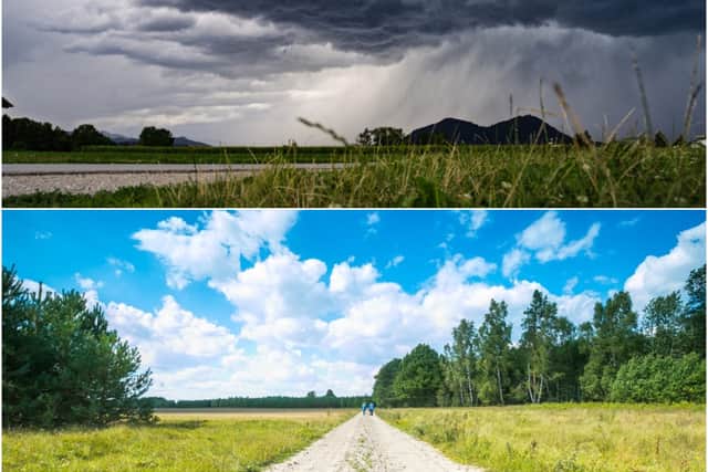 The weather is set to be wet and windy over the next few days, before becoming more settled with sunshine and warmer temperatures on the horizon (Photo: Shutterstock)