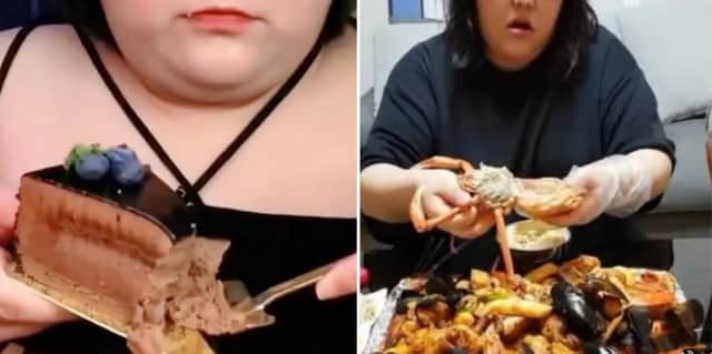 Pan Xiaoting, a Chinese mukbang food influencer, who has died aged 24 during a 10-hour food binge. Photo by X.