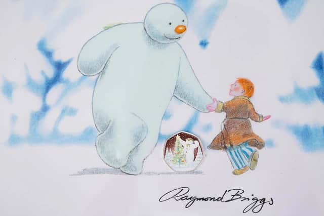 The Snowman is being depicted on the new 50p coin - with a gold version hidden in one of its advent calendars for someone to discover on Christmas Eve