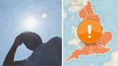 Amber heat health alerts issued for England.
