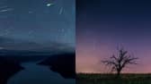 Meteor shower.