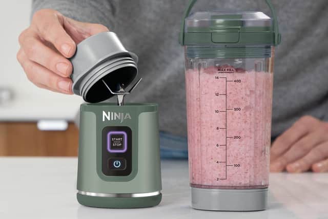 The Ninja Blast is easy to clean, and the top half becomes a beaker