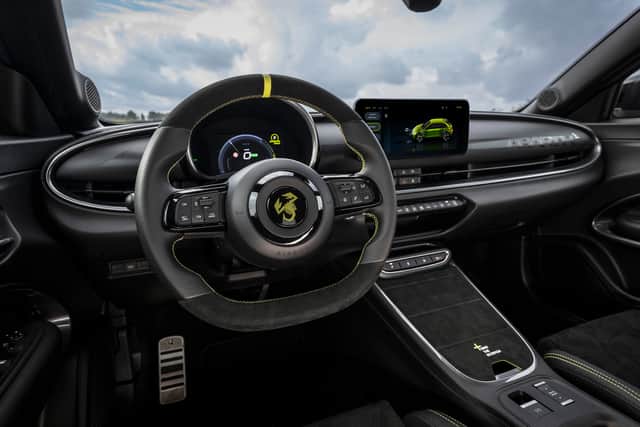 Abarth touches inside transform the interior