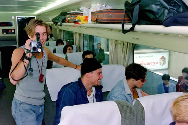 Take That saving memories with a camcorder in 1993