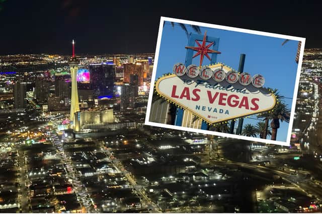 A helicopter tour gives stunning views over the Las Vegas Strip