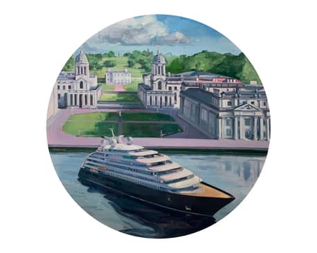 Painter Tai Shan Schierenberg reinterprets celebrated Greenwich riverscapes to mark Scenic Eclipse II's