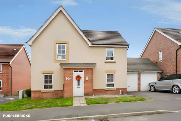 The detached home on Sanderling Way combines four-bedroom accommodation with a driveway and garage in Forest Town