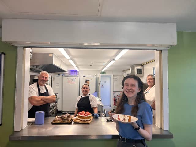 Cygnet Sherwood House raised nearly £100 to support a local family whose child lives with a rare muscle condition.