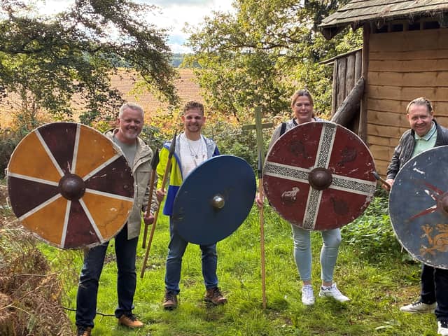 Coun Simon Wright, Coun Rory Green, Coun Gaynor Mann and Coun Terry Cox during the visit.