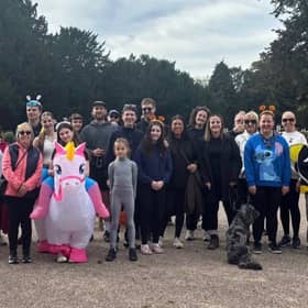 Fundraisers take on the Halloween Trail at Rufford Abbey.