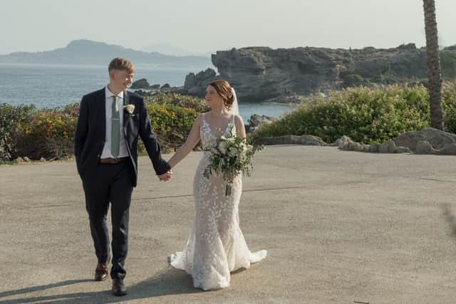 Hugh and Hollie Boyd on their wedding day