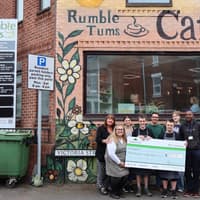 Kimberley cafe charity celebrates £3,000 cash boost