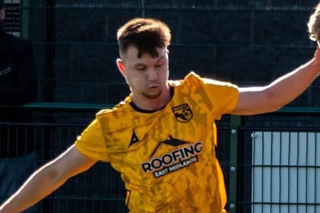 Alex Hardman in action for Selston.