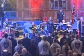 ATTFE College Uniformed Service learners’ with their  grey uniform at the Nottinghamshire Royal British Legion Festival of Remembrance event