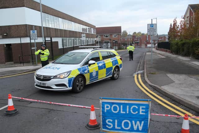 The road was closed while police investigated.