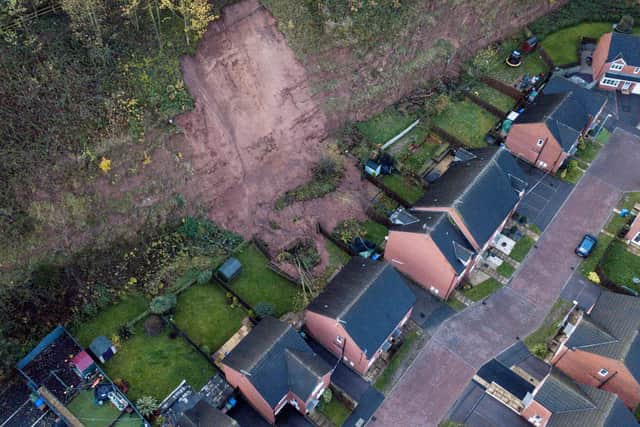 The aftermath of the quarry collapse