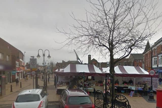 One of the robberies happened in Portland Square, Sutton. Pic: Google Images.