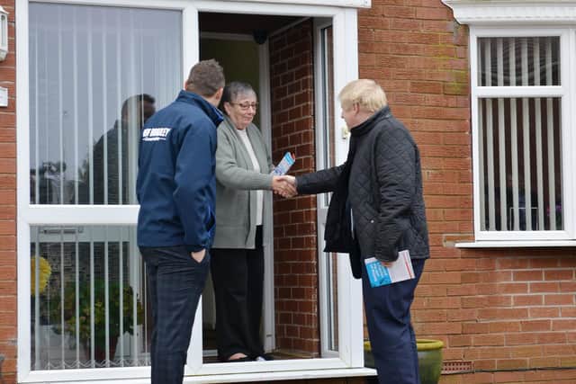 Boris Johnson in Mansfield.
