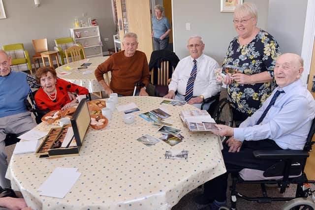 Jean Lubelska from postcards of kindness visits Magnolia house residential care home.