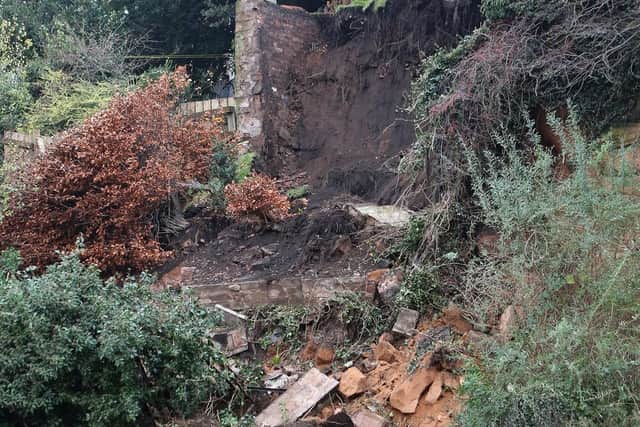 The fallen cliff face. Image: Jason Chadwick/Mansfield Chad.