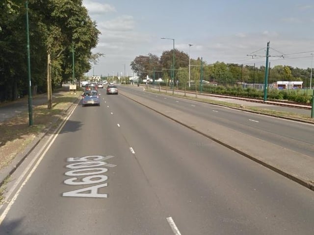 A6005 Castle Boulevard/Abbey Bridge/University Boulevard, Nottingham