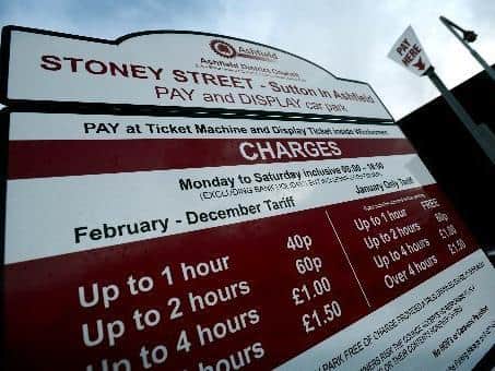 Free parking could be extended to two hours in Ashfield car parks