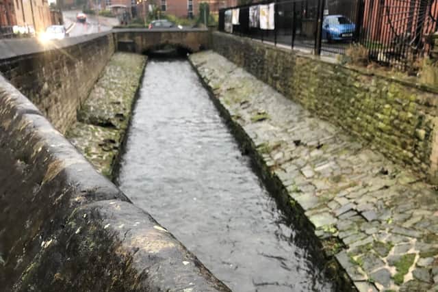 The River Maun in Mansfield this morning