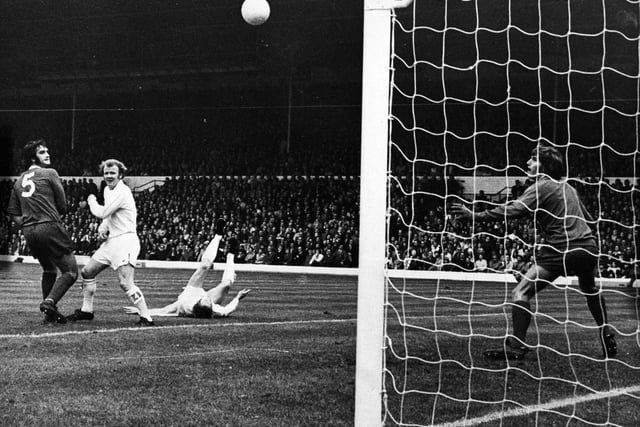 'A goal in a million' according to Liverpool manager Bill Shankly as Mick Jones put United ahead in September 1972 with a superb overhead kick, leaving goalkeeper Ray Clemence helpless.
