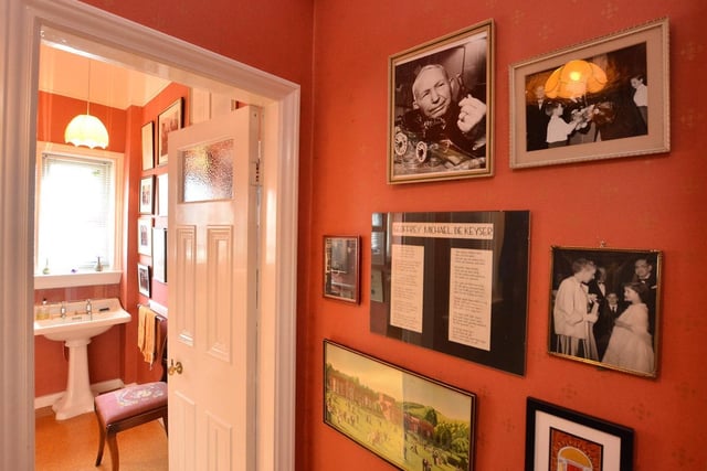Former Prime Minister Edward Heath (1970 to 1974) was said to have spent some time enjoying the walls of the guest cloakroom which are emblazoned with memories of Dame Fanny.