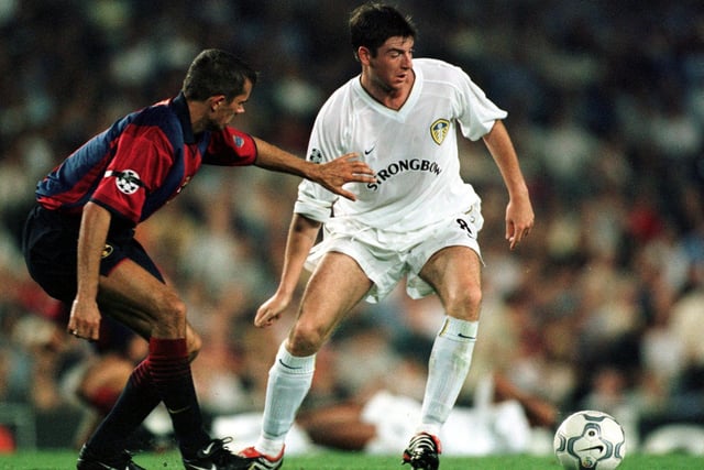 Leeds United were given a painful lesson in the beautiful game in their opening match in the Nou Camp. Ian Harte hit the post and The Chief was stretchered off.