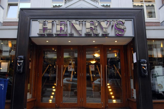 Henry's was the place to be seen back in the day.