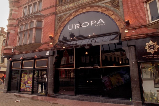 One for the dance music aficionados. Club Uropa nightclub was a favourite for a generation of clubbers.