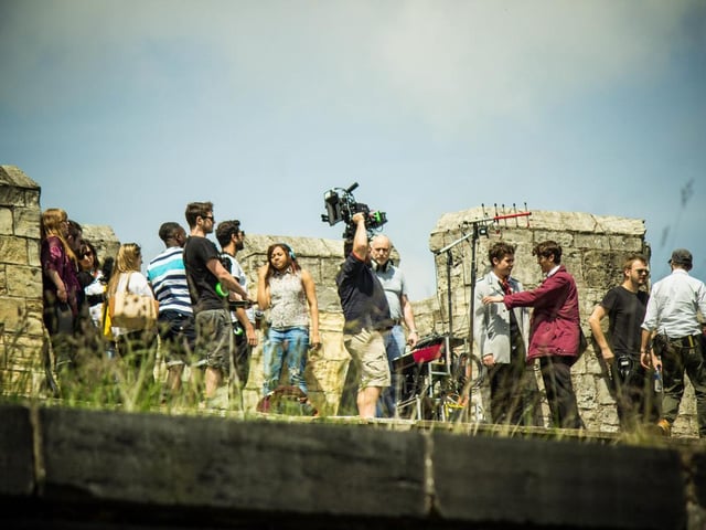 Some of the film was shot outside the walls of York

It received rapturous reviews, including one from Steven Spielberg, who was quoted as saying that he looked forward to seeing what the real Scott and Sid were going to make next