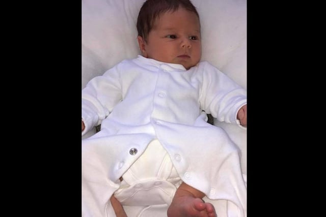 Aston was born on May 13, weighing 9lb 1oz to proud parents Michelle and Michael Parker, from Fleetwood