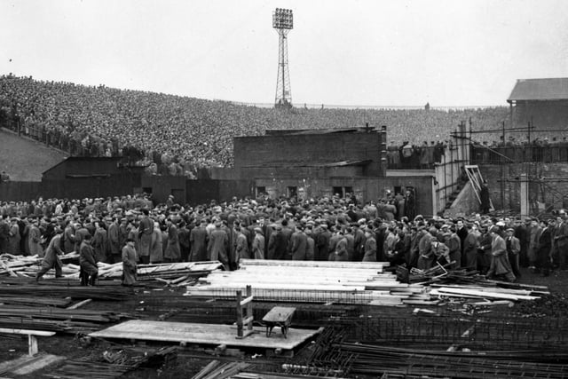 The Spion Kop terracing was stripped away to make way for a new stand in the late 1960s.