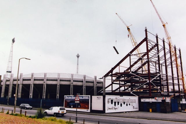The biggest renovation project to date began in the summer of 1992, when the Lowfields was demolished and replaced by a new East Stand - a 17,000-seater stand