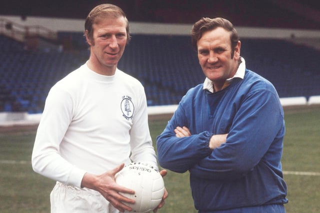 Big Jack pictured with manager Don Revie.