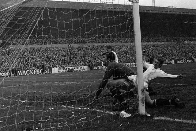 Jones was on hand to nudge the ball over the line after Eddie Gray's shot was pushed onto the post.