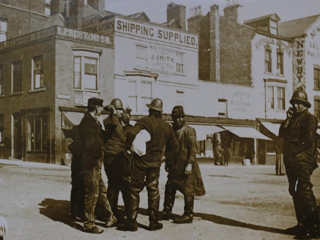 The site on the seafront before the building was to become the site of the Harbour Bar