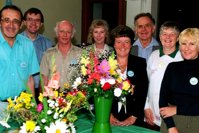 Some of the committee of the Chorley and District Gardening Society