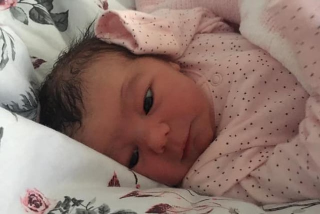 Kerry Jane, from South Shore, shared this picture of Georgie who was born at home on July 19, 2020, weighing 7lb 5oz.
