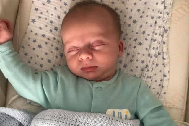 Sleepyhead Arthur, was born on July 3, 2020 weighing 6lb 13oz. Thanks to Danielle Louise Robinson, from Layton for sharing.