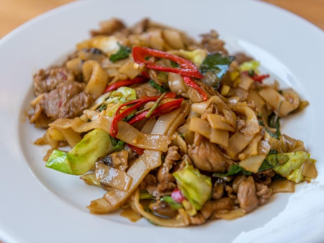 Coming in at number 10 was the Pad KeeMouwat Thai Aroy Dee which is thick stir fried cuts of noodle with fresh chilli, garlic, pepper corn and lime leaf.