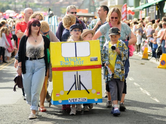 A great mini replica of the Whitby tour bus.