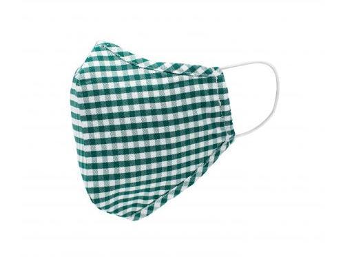 Green gingham cotton face mask, 9 each or 15 for two at SavileRowCo.com.